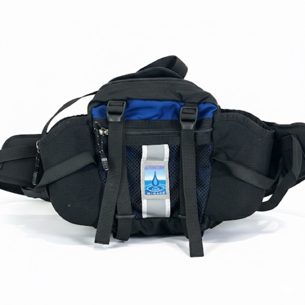 Gregory Vintage Waist Pack Made in USA Black Blue
